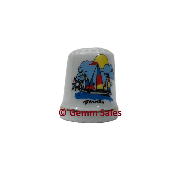 Florida Sailboats Souvenir Thimble