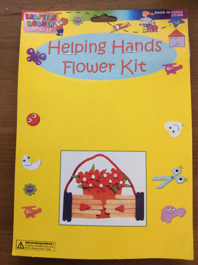 Helping Hands Flower Craft Kit, Krafters Korner For Kids