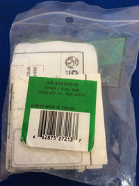 Ortronics OR-40400049 Series II, Dual Module, Fog White