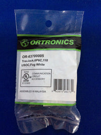 Ortronics OR-63700005 TracJack USOC Module, Fog White