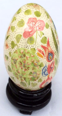 Hand Painted Decorative Egg - Asian