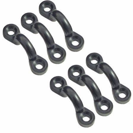 Propel Paddle Gear by Shorline Marine Nylon Pad Eyes, 1 7/8" x 1/2", Set Of 6
